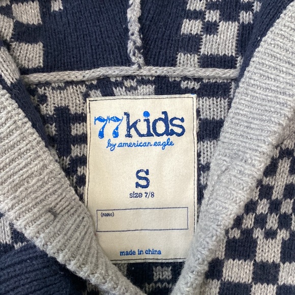 Boys 77 Kids by American Eagle Hoodie Sweater Sz S - Picture 2 of 4